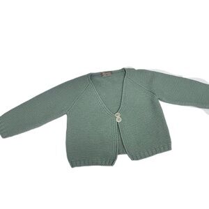 NWOT Carmina Designer Knit Sage Cardigan size 2